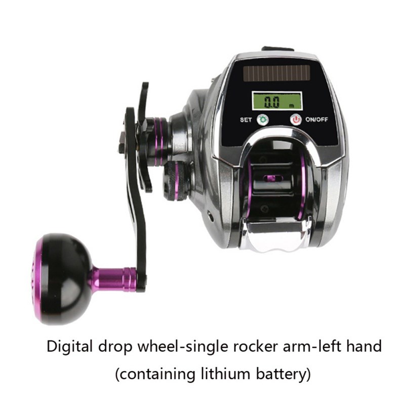 

DEUKIO Digitalanzeige 6 + 1BB 10kg Angelrolle Solarladung 8.0: 1 Zierzählerfischen Spule - Linke Hand