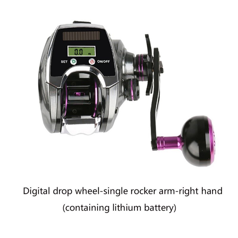 

DEUKIO Digitalanzeige 6 + 1BB 10kg Angelrolle Solarladung 8.0: 1 Zierzählerfischen Spule - Rechte Hand