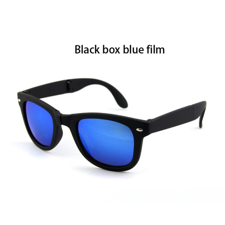 

Flat Clear Lens Round Glasses Vintage Classic Eyewear - Black/Blue