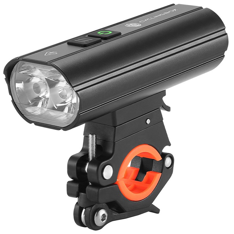 

T6 1800lm Wasserdichte Fahrrad-Fahrrad-Licht Super Heller 4800mAh-Fahrrad-Taschenlampe - Schwarz