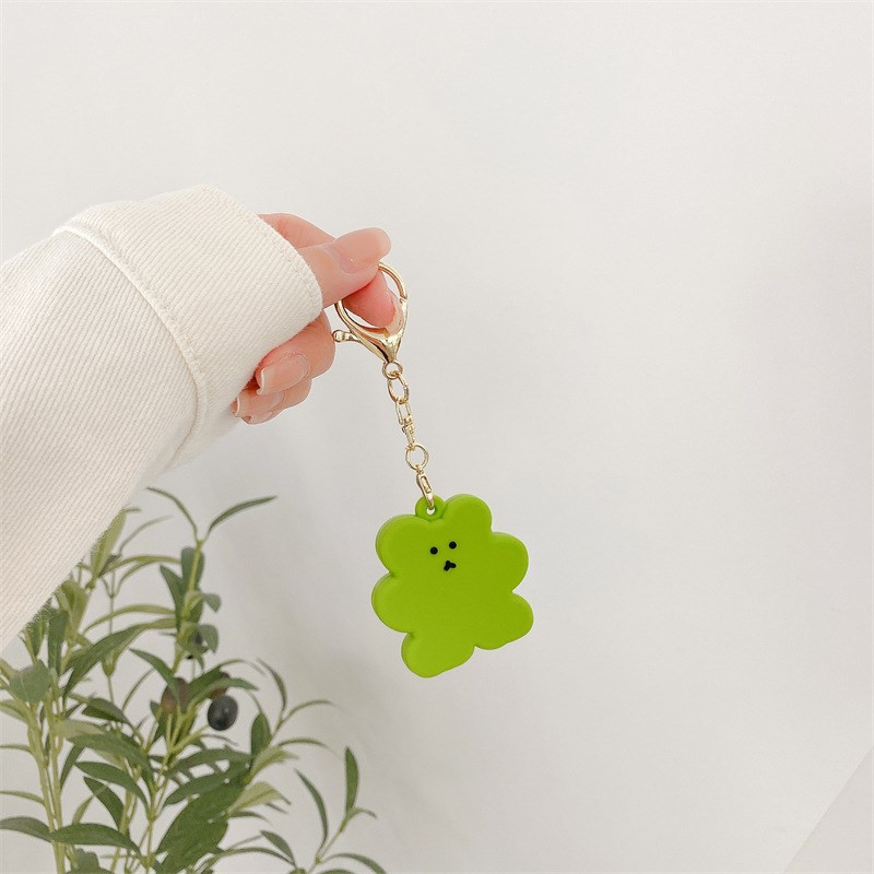 

For Apple AirTag Case Cookie Bear Tracker Cover - Green, AirTag