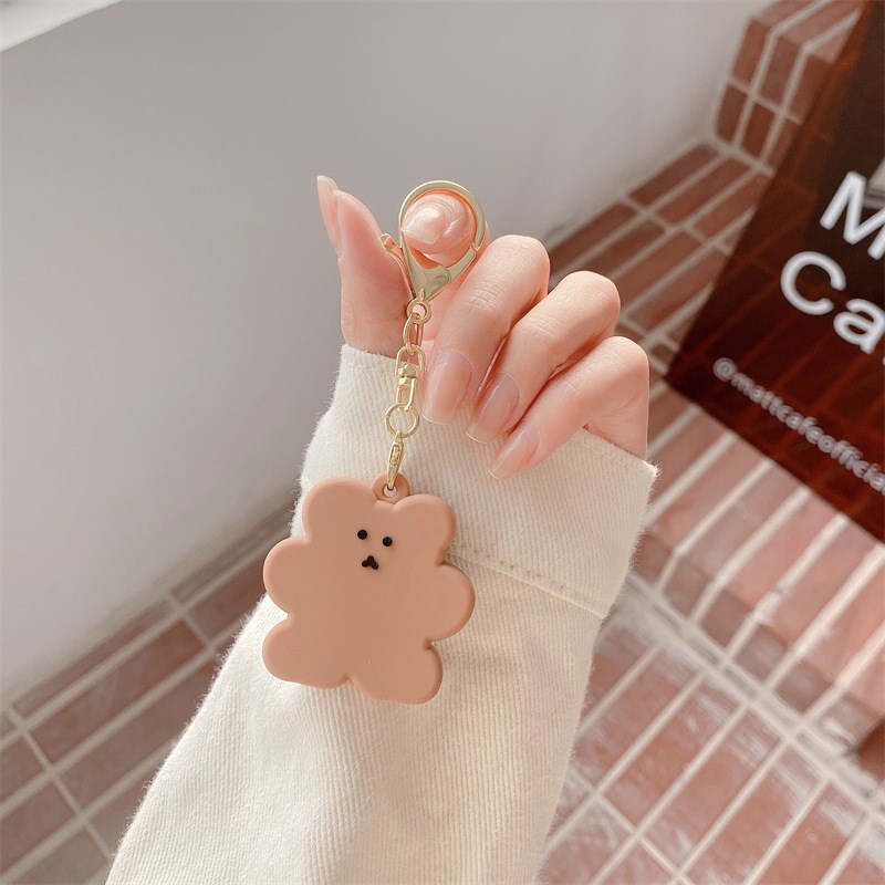 

For Apple AirTag Case Cookie Bear Tracker Cover - Brown, AirTag