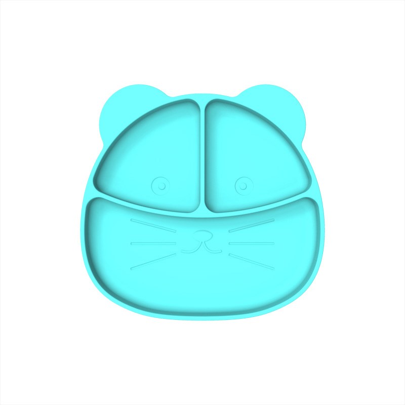 

BPA -freies Silikon -baby -gerichte Kinder Obstschalen Baby -fütterungsteller (ohne FDA -zertifikat) - Blau