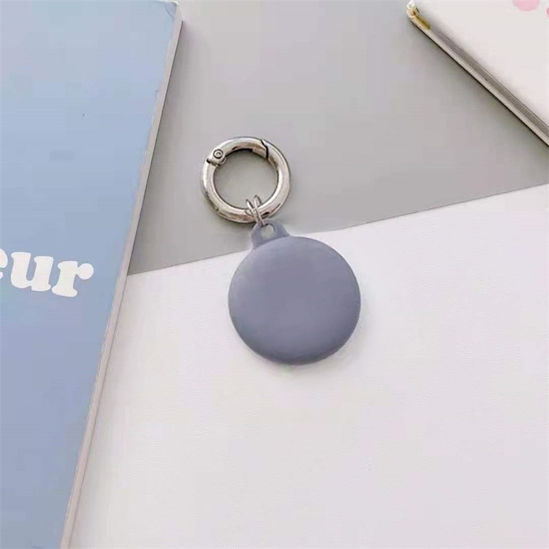 

Для Apple Airtag Tracker Case Cover Matte Silicone Protector - Темно Фиолетовый, AirTag