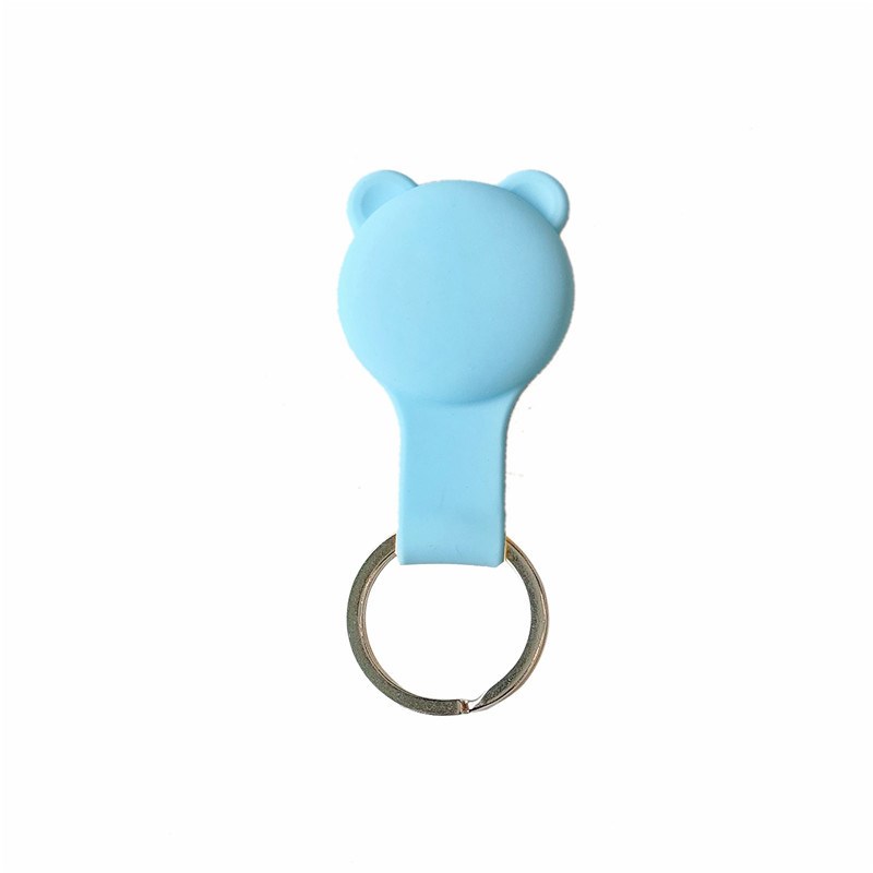 

For Apple AirTag Case Cover Cat Ear Tracker Protector - H/Silver Ring, AirTag