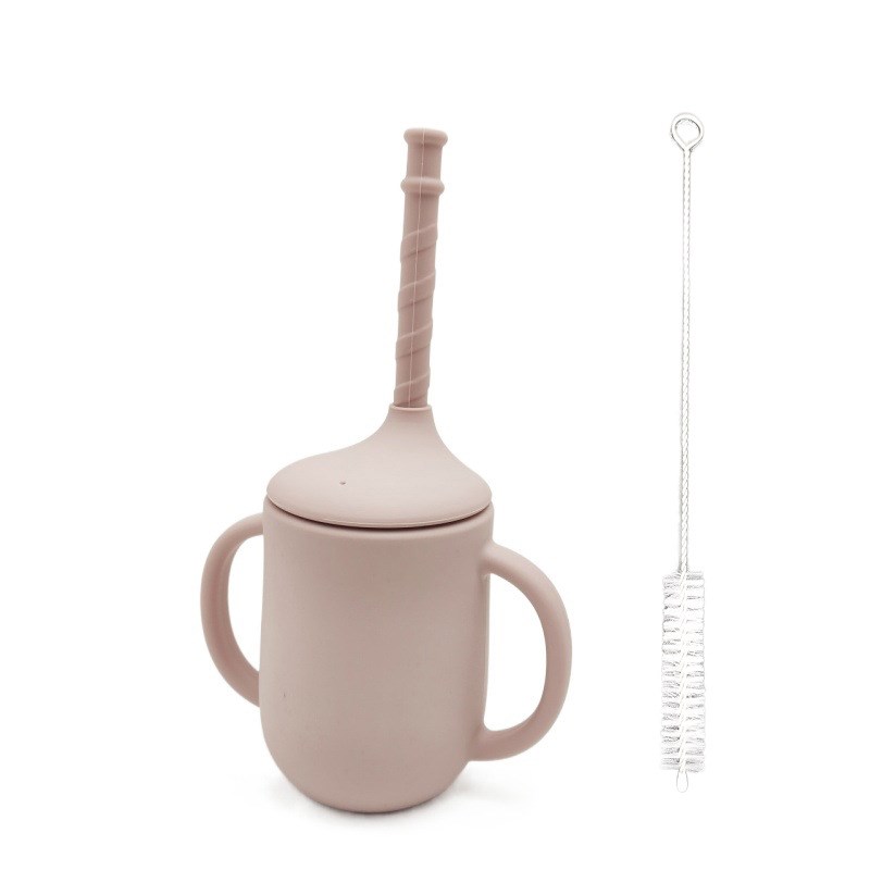 

Silikon Kleinkind Sippy Cup Mit Stroh Silicon Trainingstasse (ohne FDA -zertifikat) - Stil F