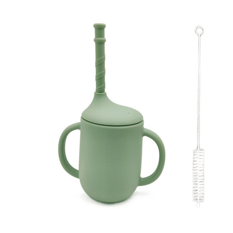 

Silikon Kleinkind Sippy Cup Mit Stroh Silicon Trainingstasse (ohne FDA -zertifikat) - Stil H