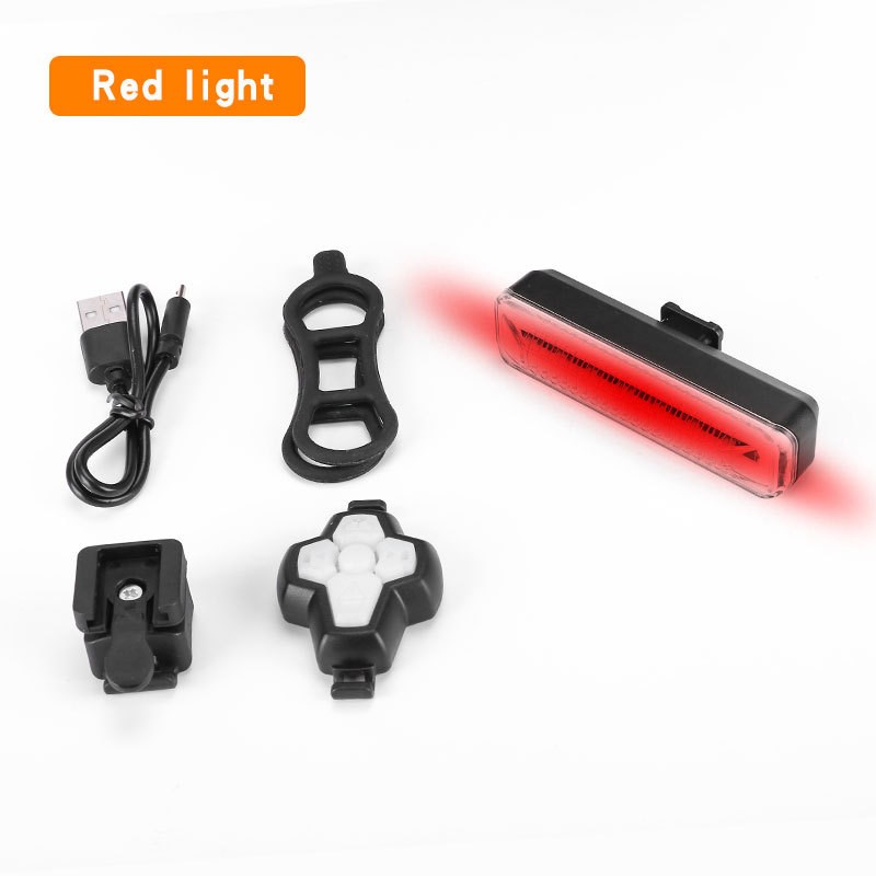 

Fernbedienungsfahrradsignal -licht USB -fahrrad -schwanzlichter - Rot