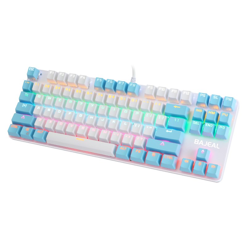 

K100 Backligit Gaming-tastatur 26-tasten-usb-kabel-computertastatur - Weiß Blau