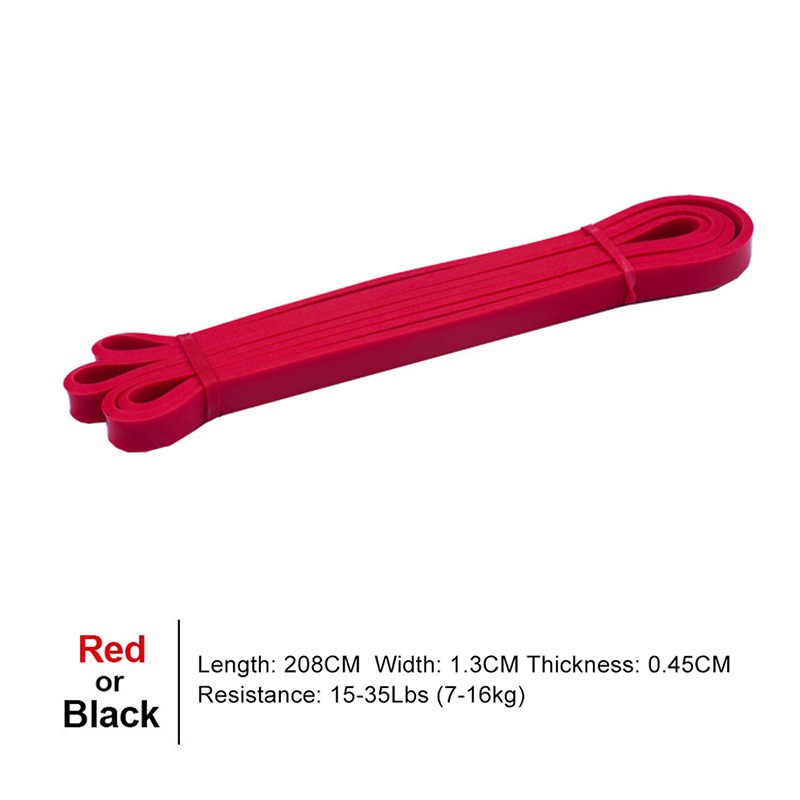 

Fitness -gummibänder Yoga Tape Elastic Loop Expander Für Crossfit -fitnessstudio -übungsstärke - Rot/gummi