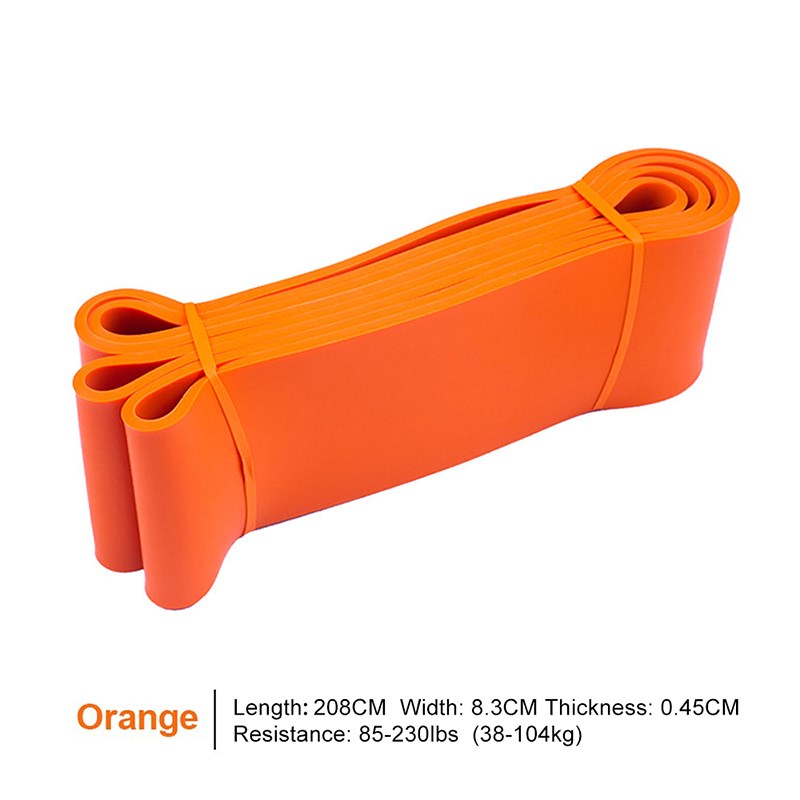 

Fitness -gummibänder Yoga Tape Elastic Loop Expander Für Crossfit -fitnessstudio -übungsstärke - Orange/gummi