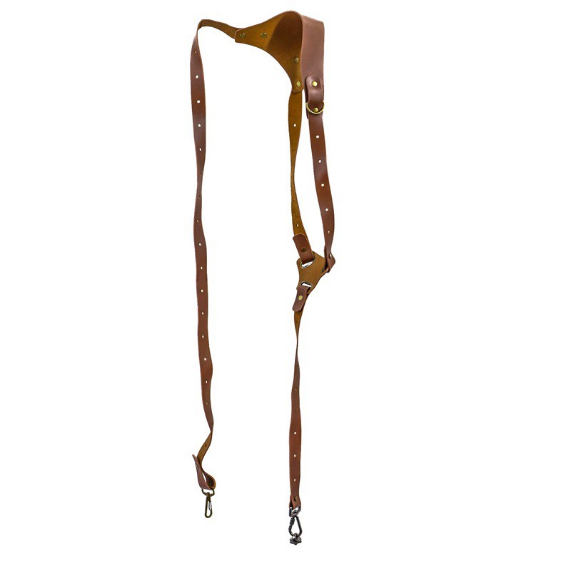 

Dual-kamera-schultergurtgurte Ledergurt Für DSLR/SLR - Links