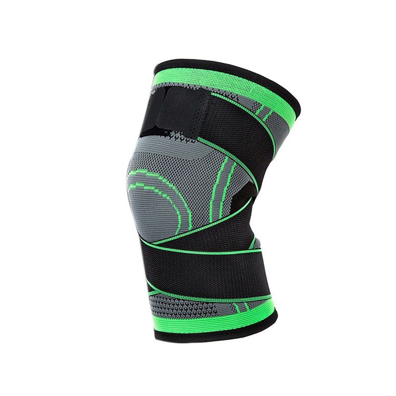 

Sport-Knieschiff-elastische Frauen-Männer-Knie-Pad-Unterstützung Basketball-Volleyball-Klammer Fitness-Beschützer - Fluoreszierende Grüne / S