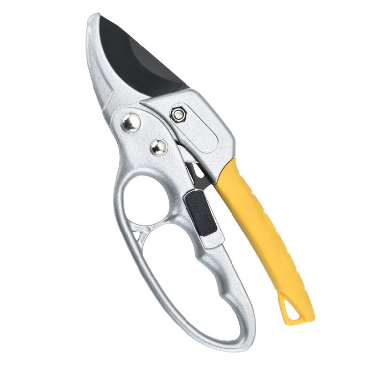 

Pruning Shears Garden Pruner Professional Garden Cutter Scissors Ergonomic Anti-Slip Handles Tree Trimmer - Silver