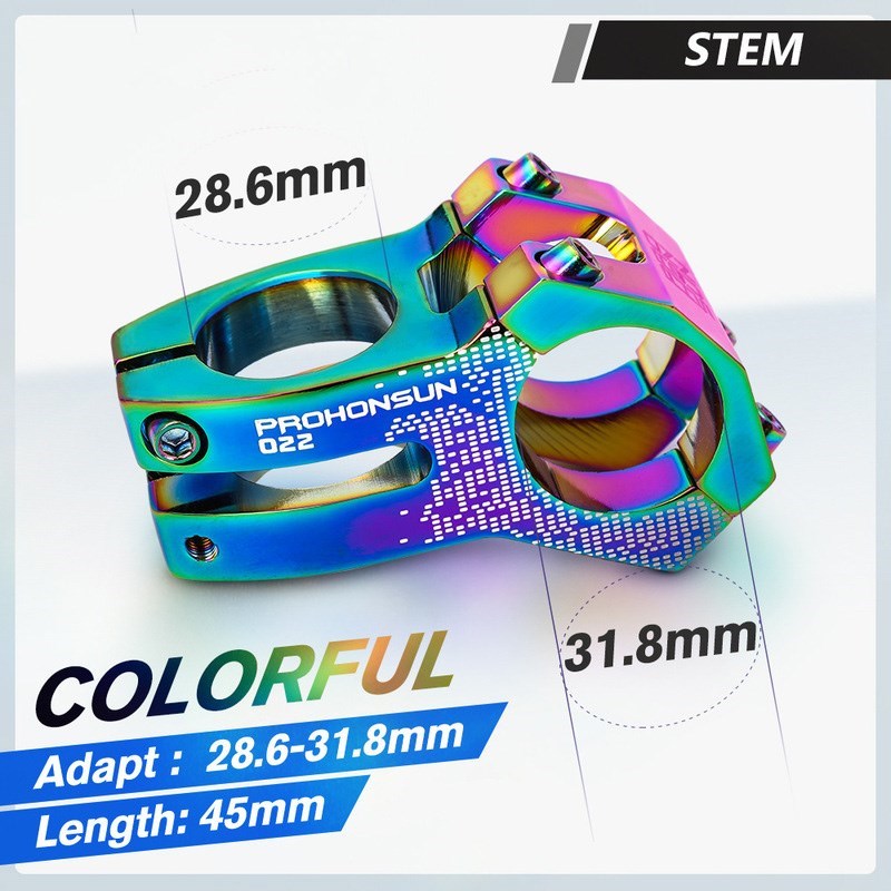 

Prohonsun 45 mm MTB Aluminium -legierungsradfahrradfahrrad -lenker -riser Für XC am Enduro - Bunt