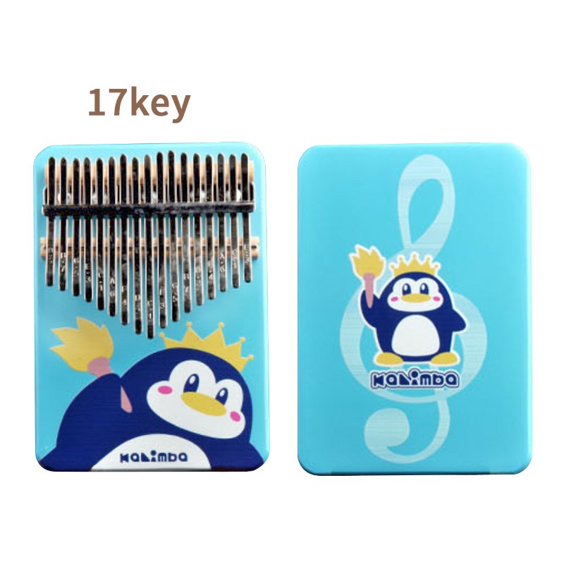 

Kalimba Daumen Klavier 17 Schlüssel Fingerkanal Für Kinder Erwachsene Anfänger - Pinguin