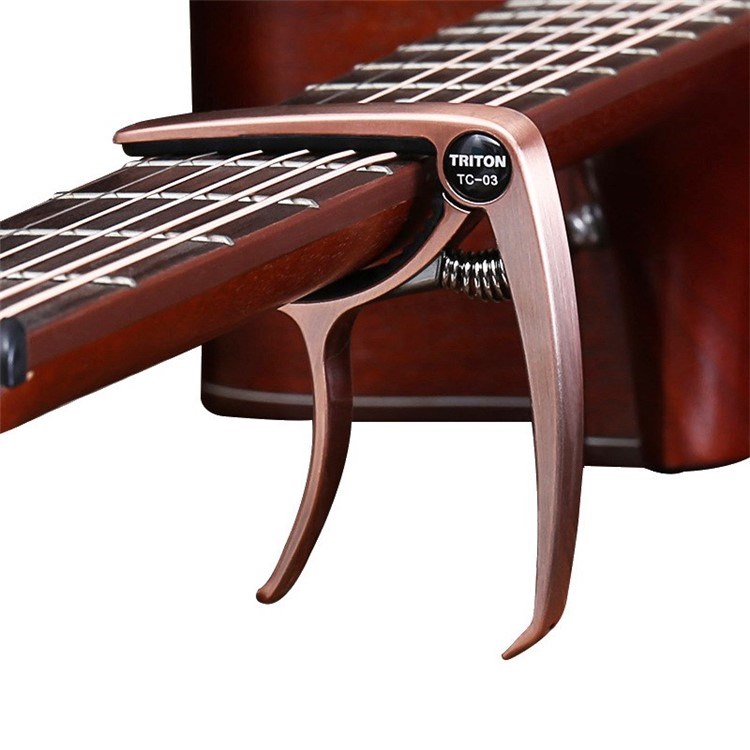 

Triton Schnellwechsel Metall Gitarrenklemme Acoustic Classical Guitar Capo - Bronze-