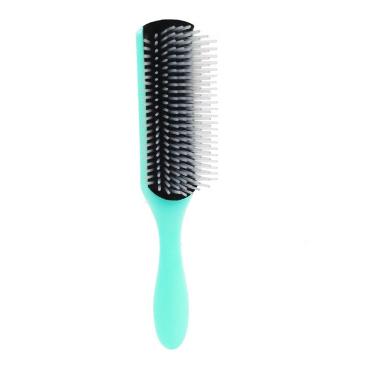 

For Curly Hair Styling Comfortable Comb Hair Separating Shaping Brush - Green