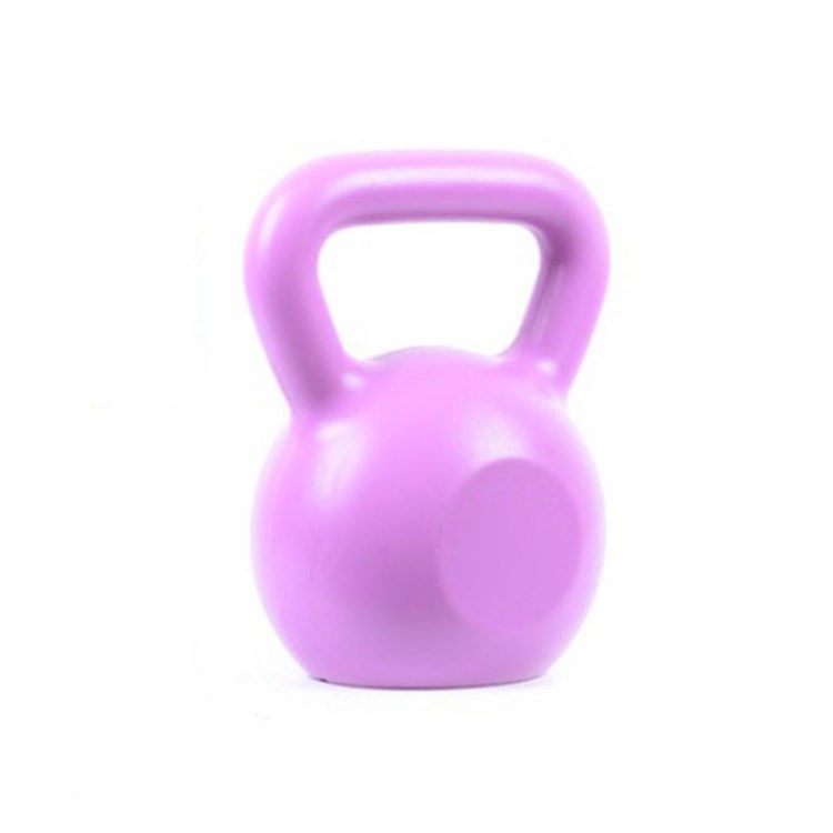 

For Fitness Exercise Cast Iron Kettlebell Various Weight Dumbbell Kettle Ball - Purple/10lb