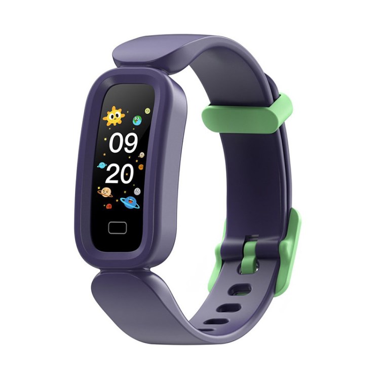 

Kids Smart Wristband Fitness Tracker with Smart Reminder Sleep Heart Rate Monitor Step Counter Waterproof Children Smart Bracelet Watch - Blue