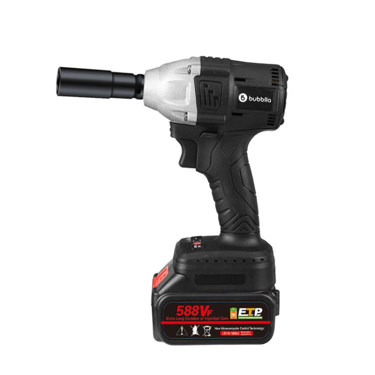 

Oaks Cordless Impact Wrench 3200 u / Min 15000mAh Batterie Hoher Drehmomentstrom -schlaganfallschlüssel - Schwarz/2 Batterien/us -stecker