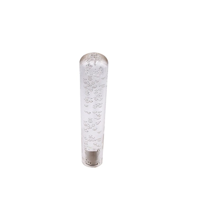 

PC-SK48 LED LED Light Crystal Shift Knob Stab Stabspeicher Transparent Blasengetriebe Schalthebel - Weiß/20 cm
