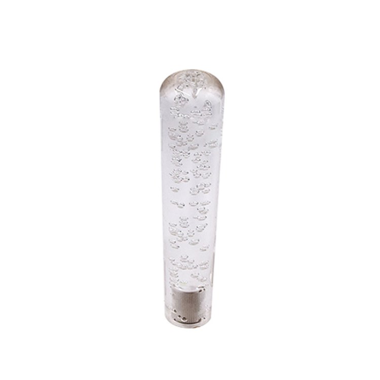 

PC-SK48 LED LED Light Crystal Shift Knob Stab Stabspeicher Transparent Blasengetriebe Schalthebel - Weiß/25 cm