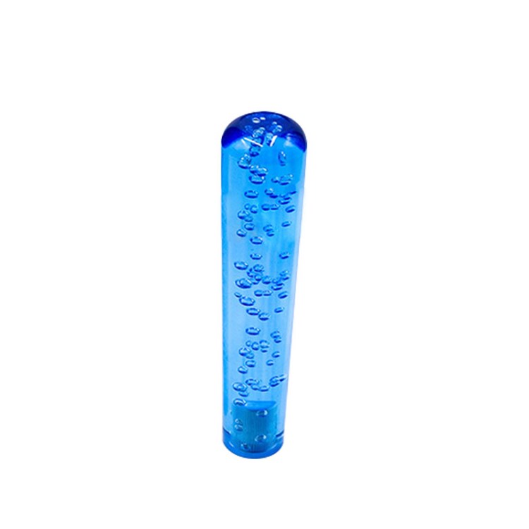 

PC-SK48 LED LED Light Crystal Shift Knob Stab Stabspeicher Transparent Blasengetriebe Schalthebel - Blau/20 cm