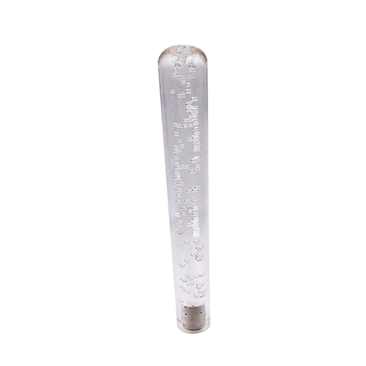 

PC-SK48 LED LED Light Crystal Shift Knob Stab Stabspeicher Transparent Blasengetriebe Schalthebel - Weiß/35 cm