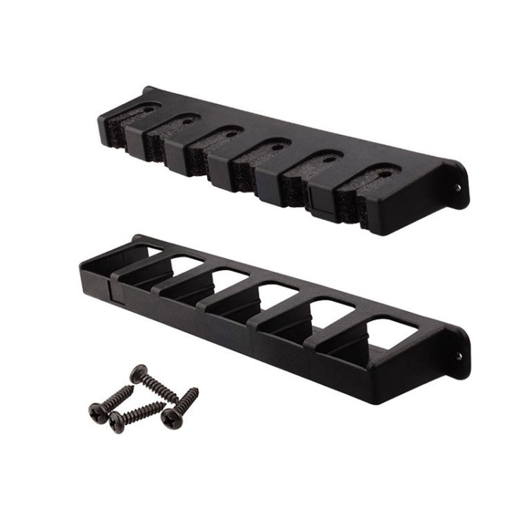 

6 Löcher Angelrutenstangenhalter Für Garage Fishing Stab Lagermontage Rack Rack - Schwarz