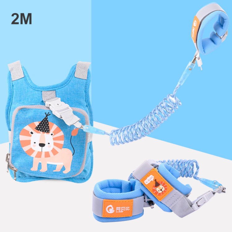 

Motorrad Reiten Kinder Sichere Kabelbaum Kinder Anti-Drop-Sicherheitsgurtband - Blau / 2m.