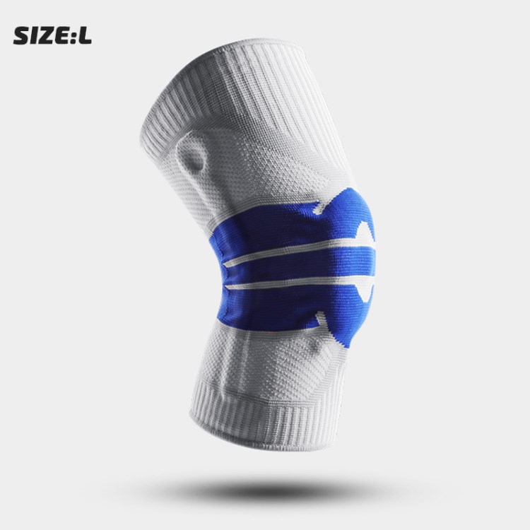 

Kyncilor AB058 1pc Sport Protective Knie Pad Strick -volleyball -basketball -fitness -knee -wächter -hülle - Blau-weiß/l