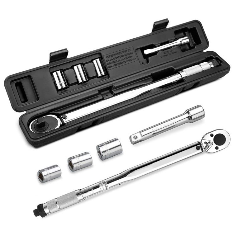 

1/2 Zoll 28-210NM Antrieb Drehmomentschlüssel Set Autoreifen Reparaturwerkzeuge - Box-Set