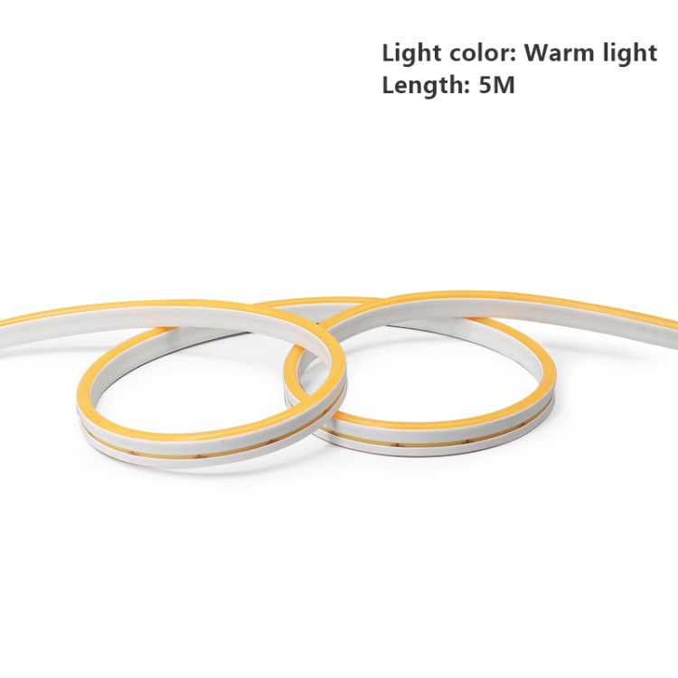 

220V LED Strip Lights Flexible Neon Light Tape Light for Bedroom Living Room Kitchen Party Home Decor - Yellow Light/5m