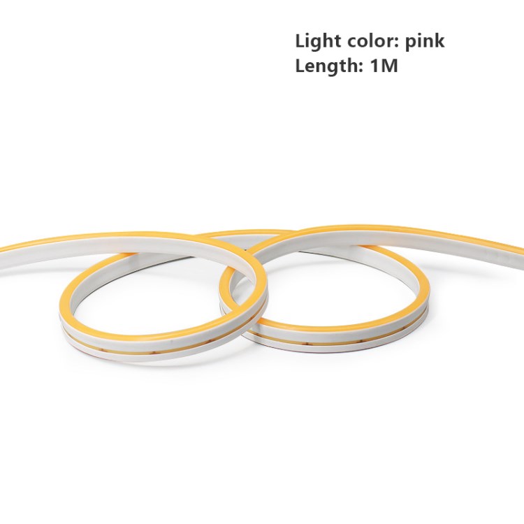 

220V LED Strip Lights Flexible Neon Light Tape Light for Bedroom Living Room Kitchen Party Home Decor - Pink Light/1m