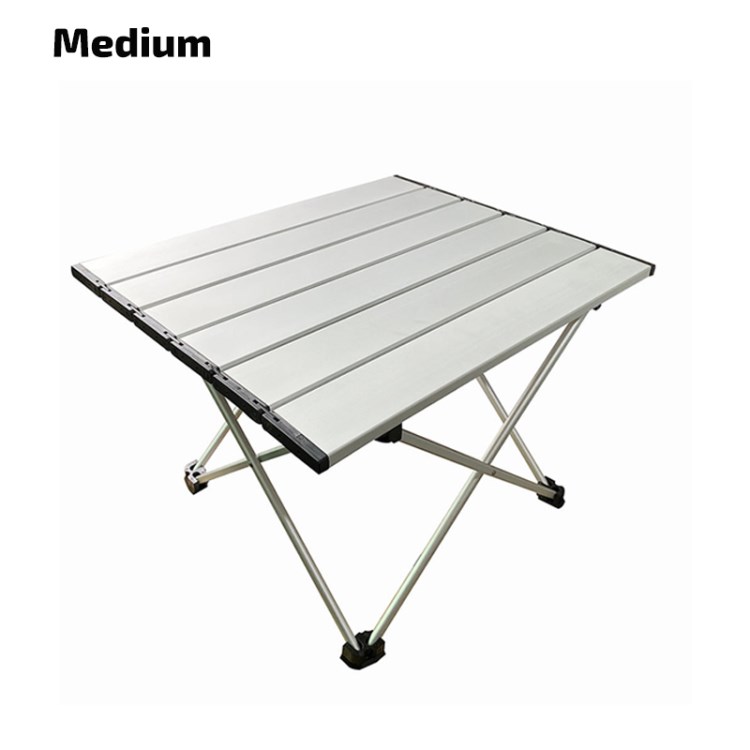 

Aluminiumlegierungsklappen-Camping-Tisch Tragbarer Strandtabelle - Schwarz / M / 56x40cm