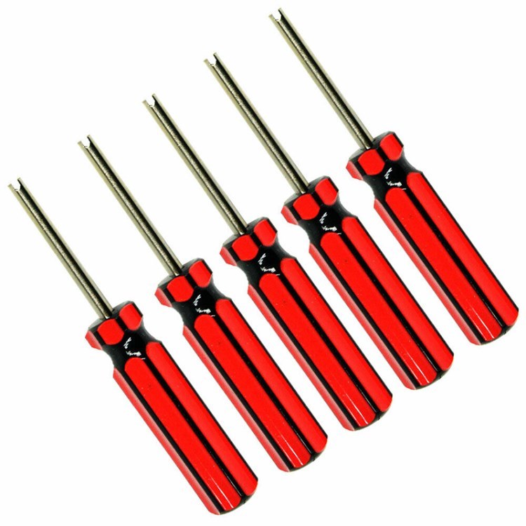 

5pcs Tragbarer Dauerhafter Ventilstamm -Kern -Entferner Autoreifenschraubendreher Für Autolastwagen Reifenreparatur