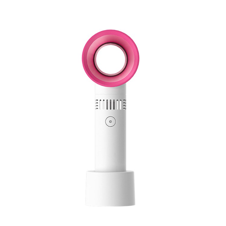 

Cooling Bladeless Fan USB Mini Fan Desktop Bladeless Fan 3 Gear Ultra Quiet for Bedroom Baby Room Office Outdoor - White