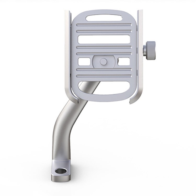 

Fahrrad Lenker Smartphone Halterung Aluminium Legierung Fahrrad Handyhalter - Silber/rückansicht