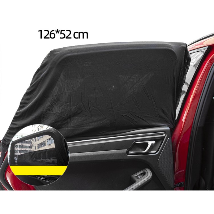 

1Pair Autofahrer Seitenfenster Sonnenschatten Universal Autofensterbildschirm - 126x52cm/für Große Autos