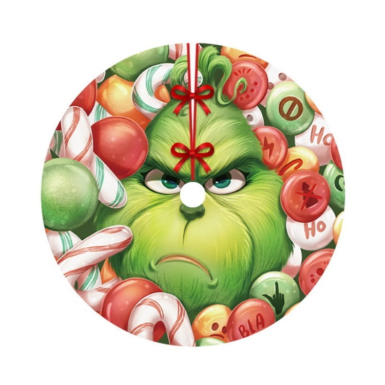 

Christmas Tree Skirt Xmas Tree Decorations Tree Base for Holiday Home Decor Party Xmas - Style C