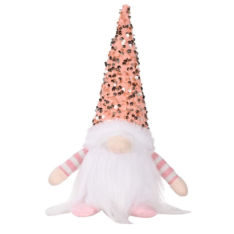 

Glowing Christmas Doll Decor Pendant Lighting Ornament Christmas Present Holiday Decoration - Pink