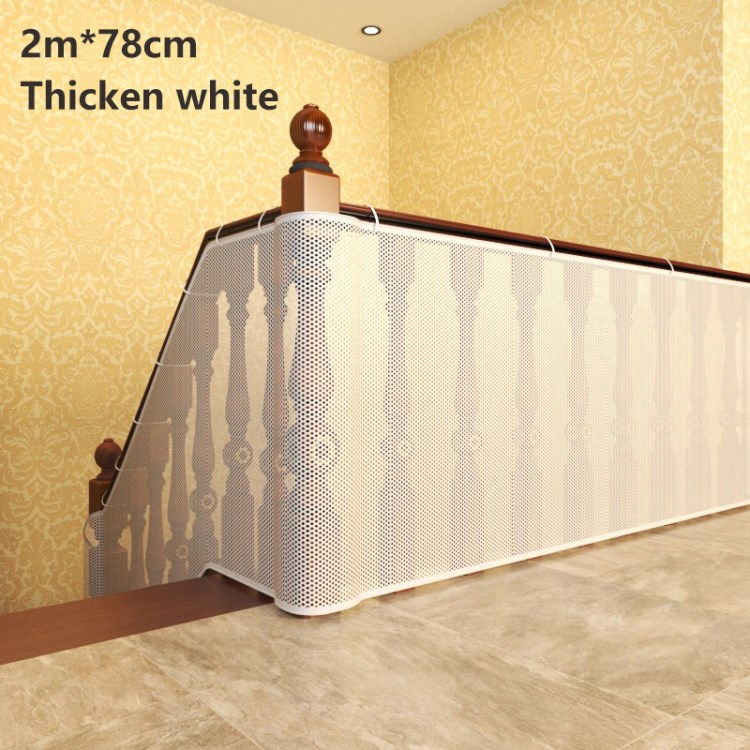 

Baby Treppengeländer Sicherheitsnetz Deck Guard Baby Proofing Treppe Balkon Banstergeländer Proof Mesh Für Kinder, Haustiere, Spielzeug - 2mx78cm / Verdickt