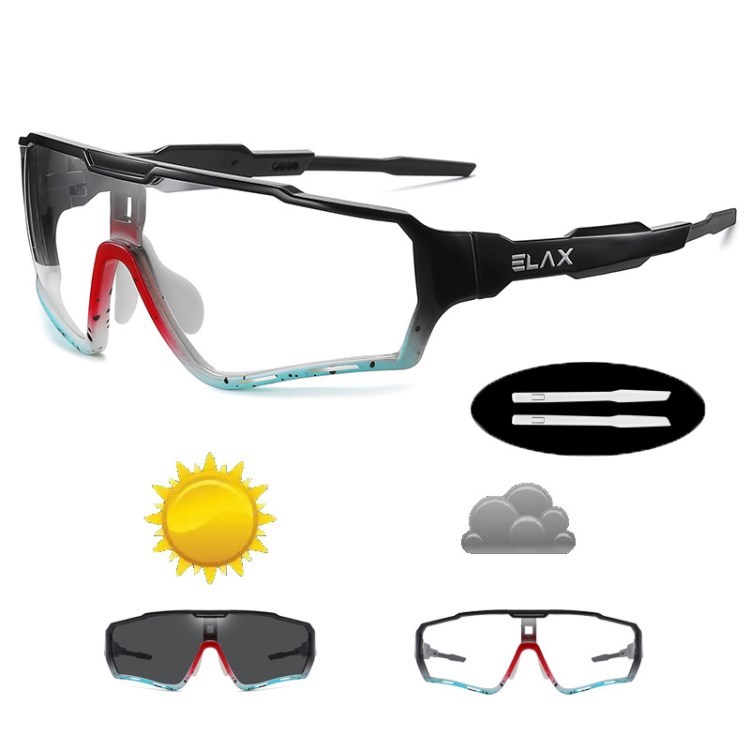 

Elax Anti-uv-sonnenbrille Farbwechselbrille Fahrrad Radfahren Sport Outdoor-brille - AP2