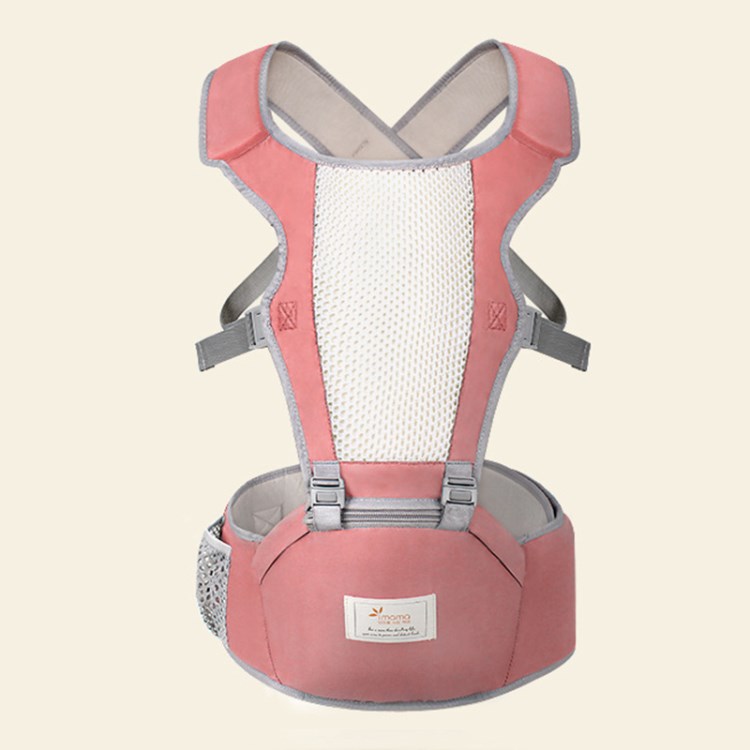 

Baby Hüftsitzträger Ergonomische Taillenhocker Atmungsaktiven Baby Taillensitz Mit Verstellbarem Riemen Und Tasche - Rosa