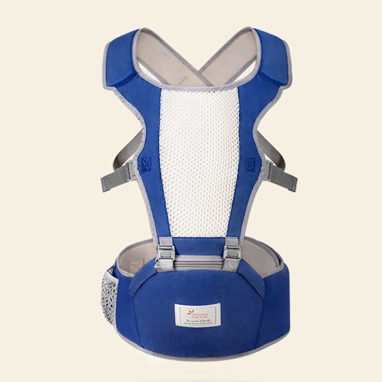 

Baby Hüftsitzträger Ergonomische Taillenhocker Atmungsaktiven Baby Taillensitz Mit Verstellbarem Riemen Und Tasche - Blau
