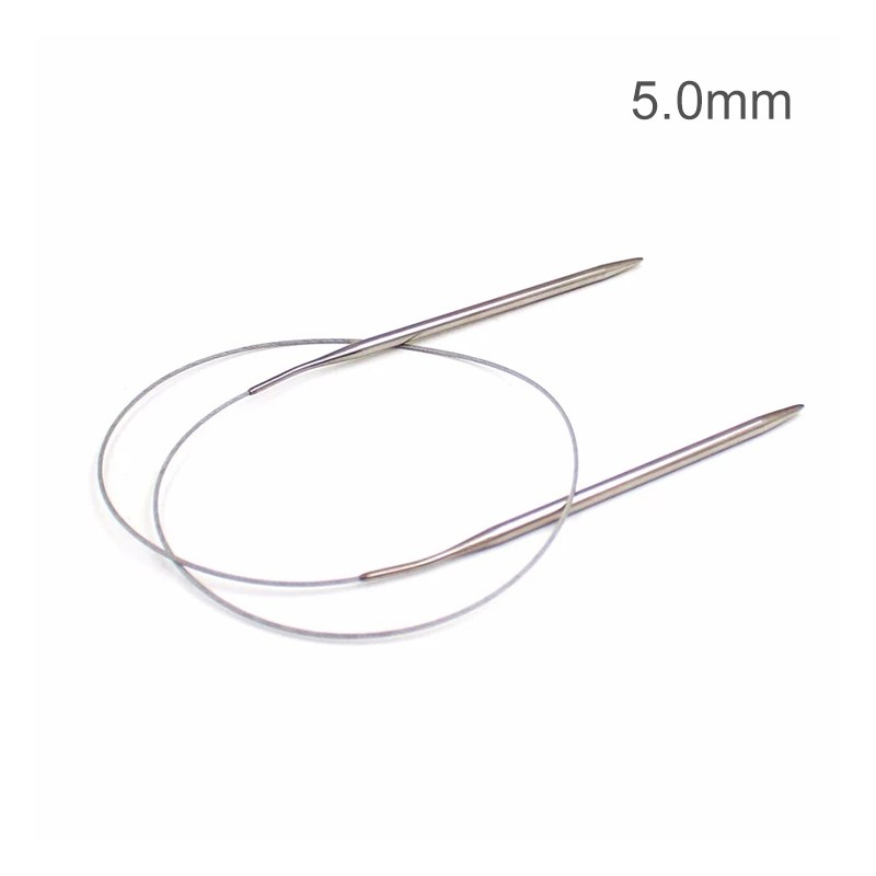

Kreisförmige Stricknadeln Rund Edelstahlkreis Decken Magic Loop Für Socken Pullover Schalel - 5,0 mm