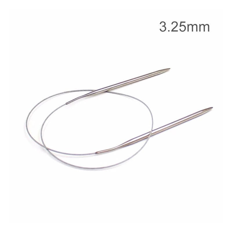

Kreisförmige Stricknadeln Rund Edelstahlkreis Decken Magic Loop Für Socken Pullover Schalel - 3,25 mm