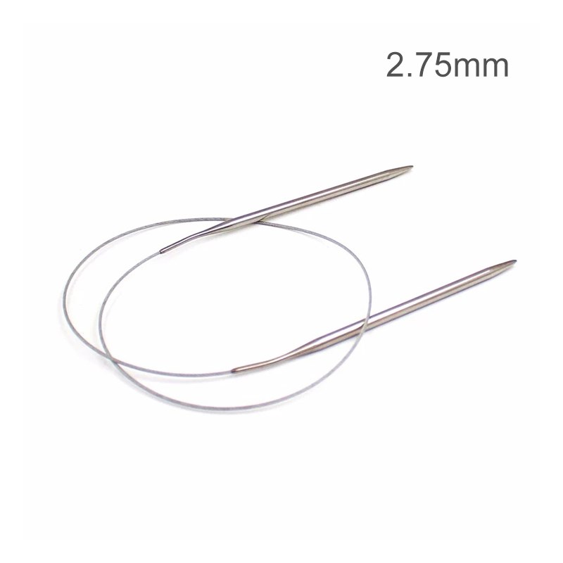 

Kreisförmige Stricknadeln Rund Edelstahlkreis Decken Magic Loop Für Socken Pullover Schalel - 2,75 mm