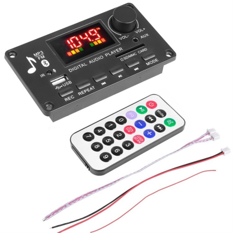 

JQ D009BT Bluetooth Car Audio Player USB FM Aux -verstärker Auto FM -radiomodul Mit Kleiner Fernbedienung